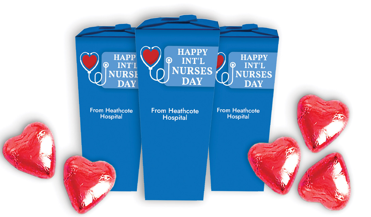 Heart Stethoscope International Nurses Day Personalised Chocaboxes