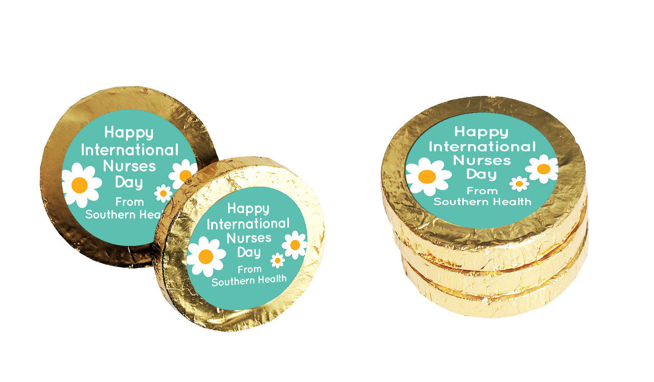 Daisy Nurses Day Chocolate Coin