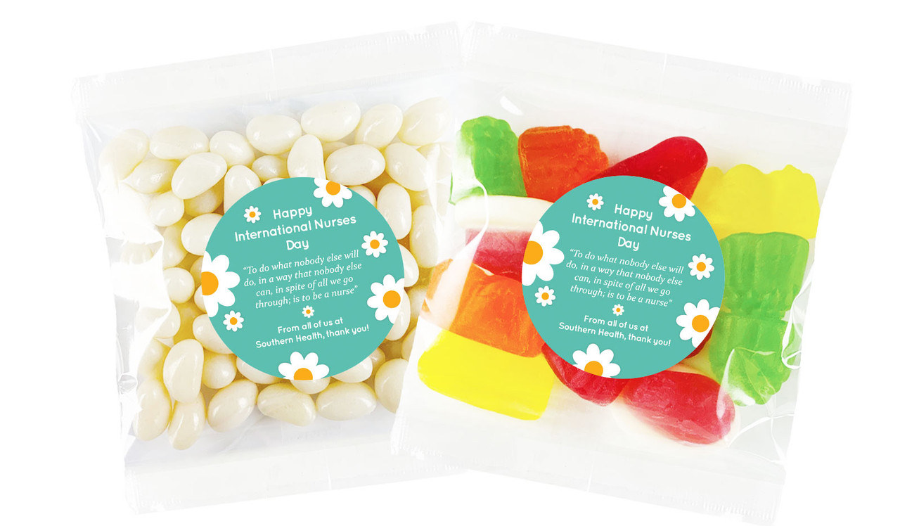 Daisy International Nurses Day Personalised Lolly Bag