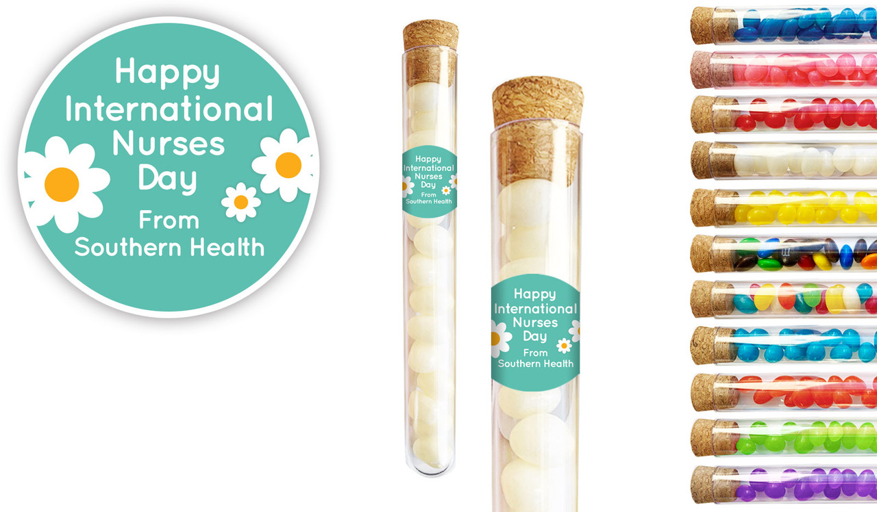 Daisy International Nurses Day Personalised Test Tubes