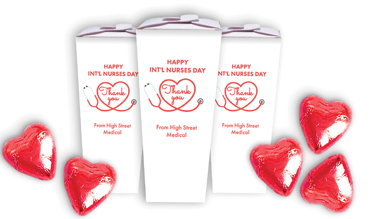 Red Stethoscope International Nurses Day Personalised Chocaboxes