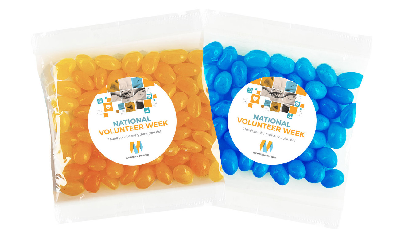 Company Colours National Volunteer Week Personalised Lolly Bag
