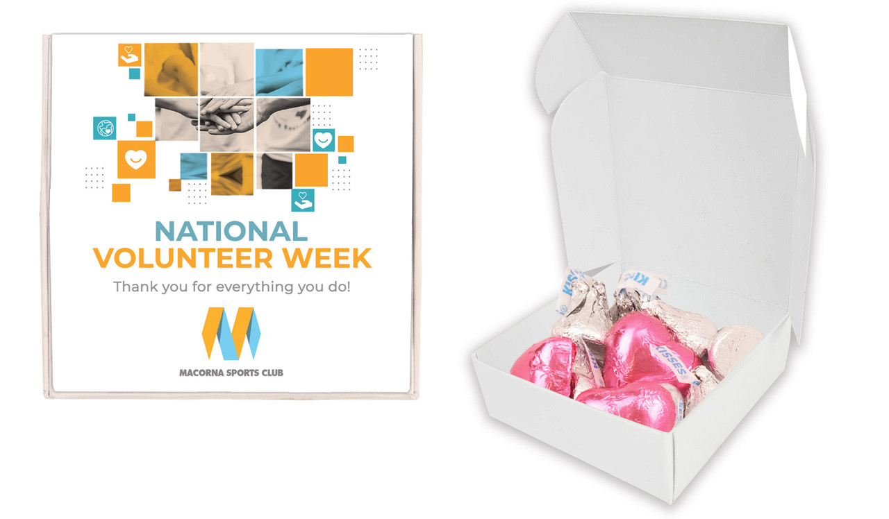 Company Colours Volunteer Week Hugs And Kisses Box