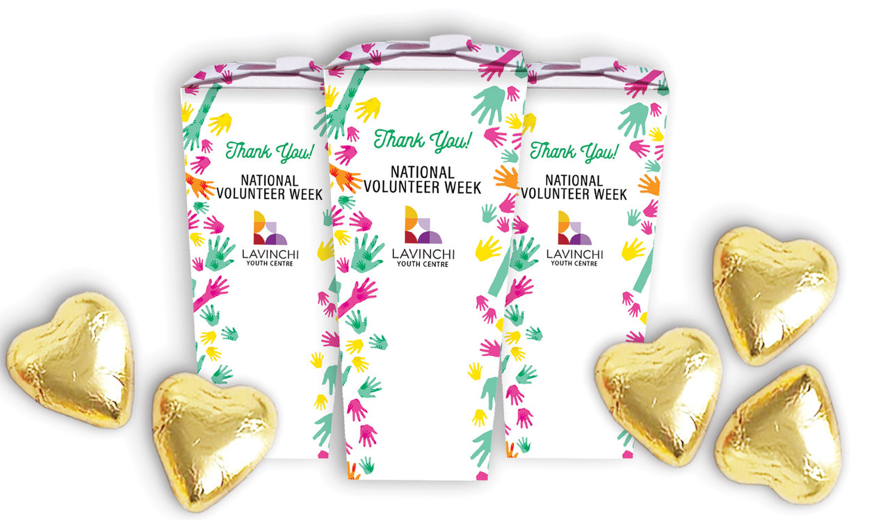 Helping Hands National Volunteer Week Personalised Chocaboxes