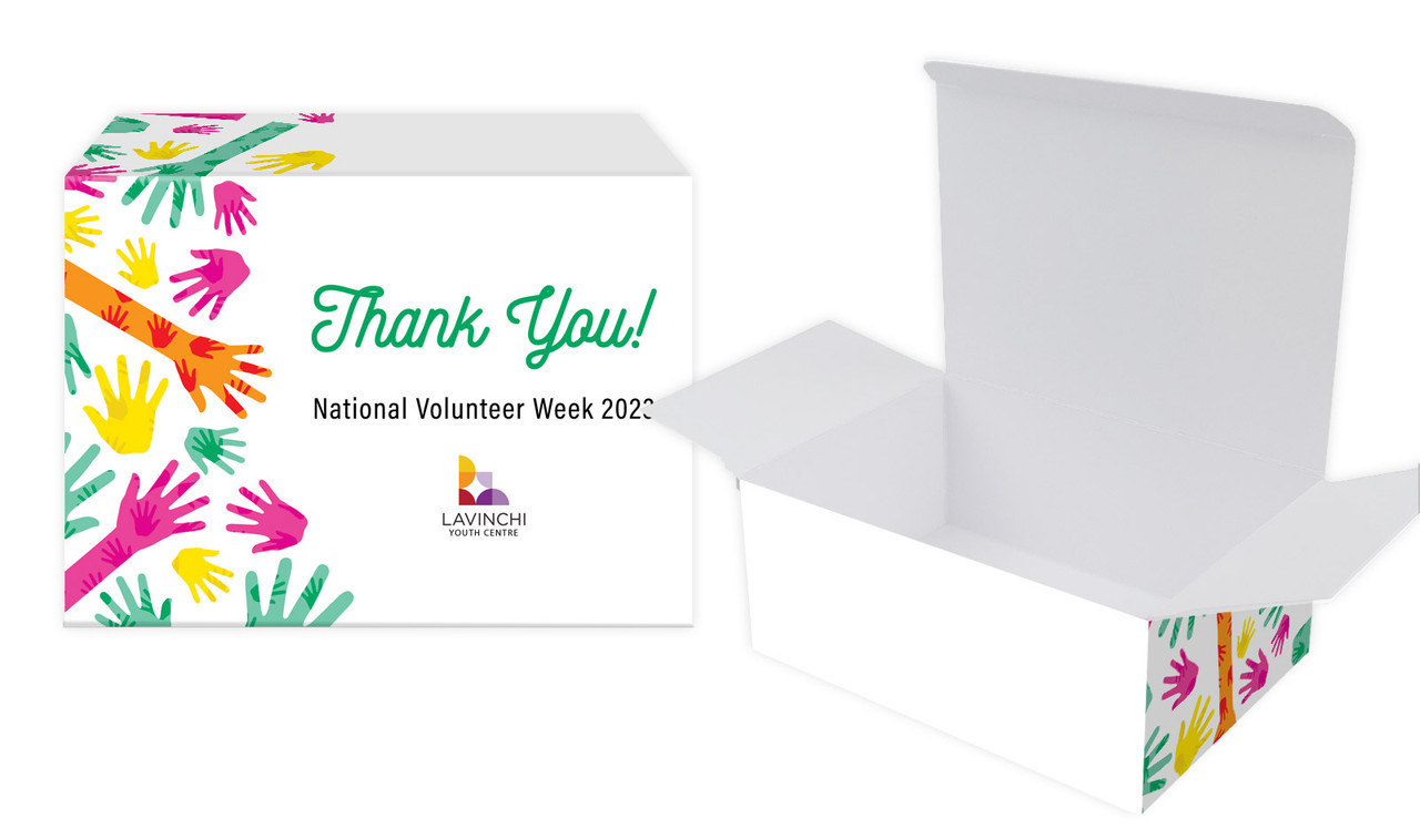 Helping Hands National Volunteer Week Personalised Tuck Gift Box