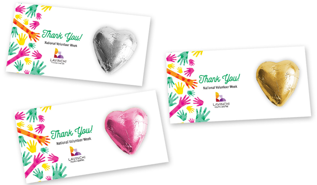 Helping Hands National Volunteer Week Heart Card