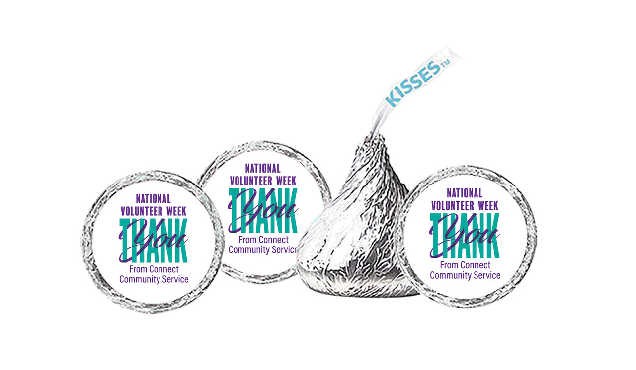 Thank You National Volunteer Week Personalised Hersheys Kisses