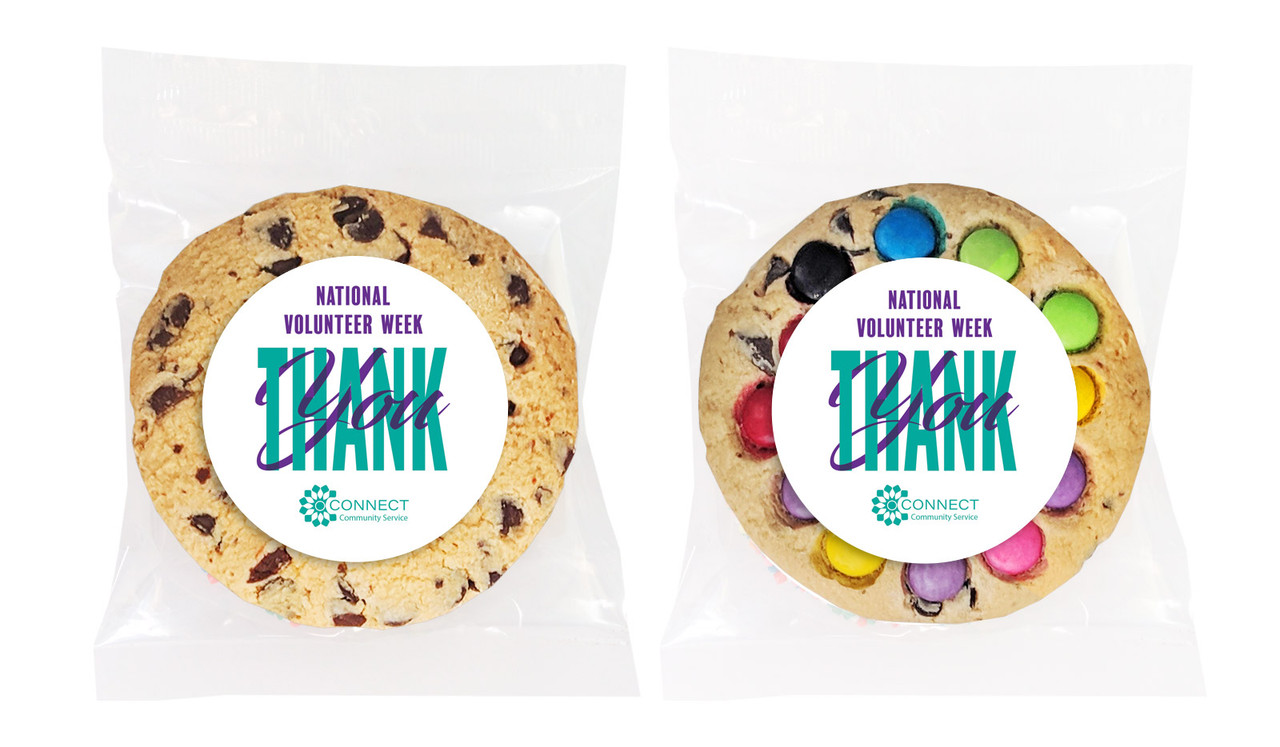 Thank You National Volunteer Week Personalised Cookie