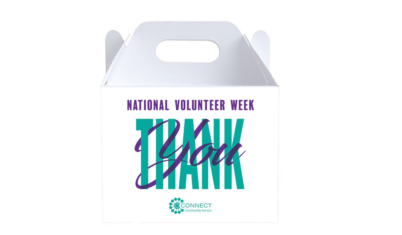 Thank You National Volunteer Week Personalised Gable Favour Box