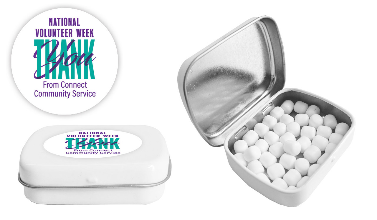 Thank You National Volunteer Week Personalised Mint Tins