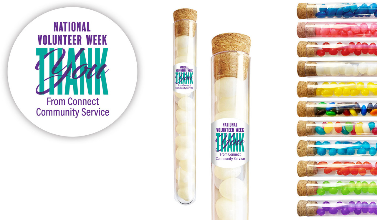 Thank You National Volunteer Week Personalised Test Tubes