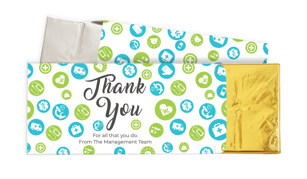 Dots International Nurses Day Personalised Chocolate Bar In A Box