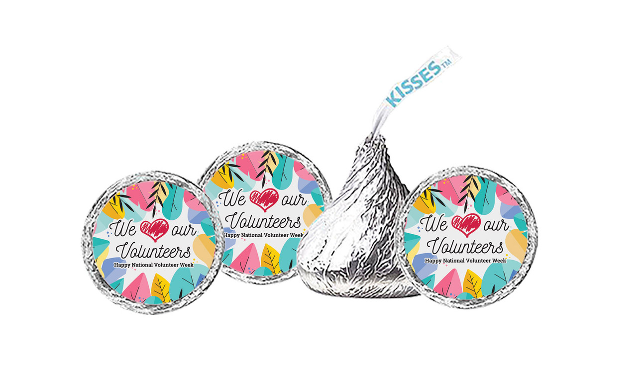 We Love Volunteer Week Personalised Hersheys Kisses