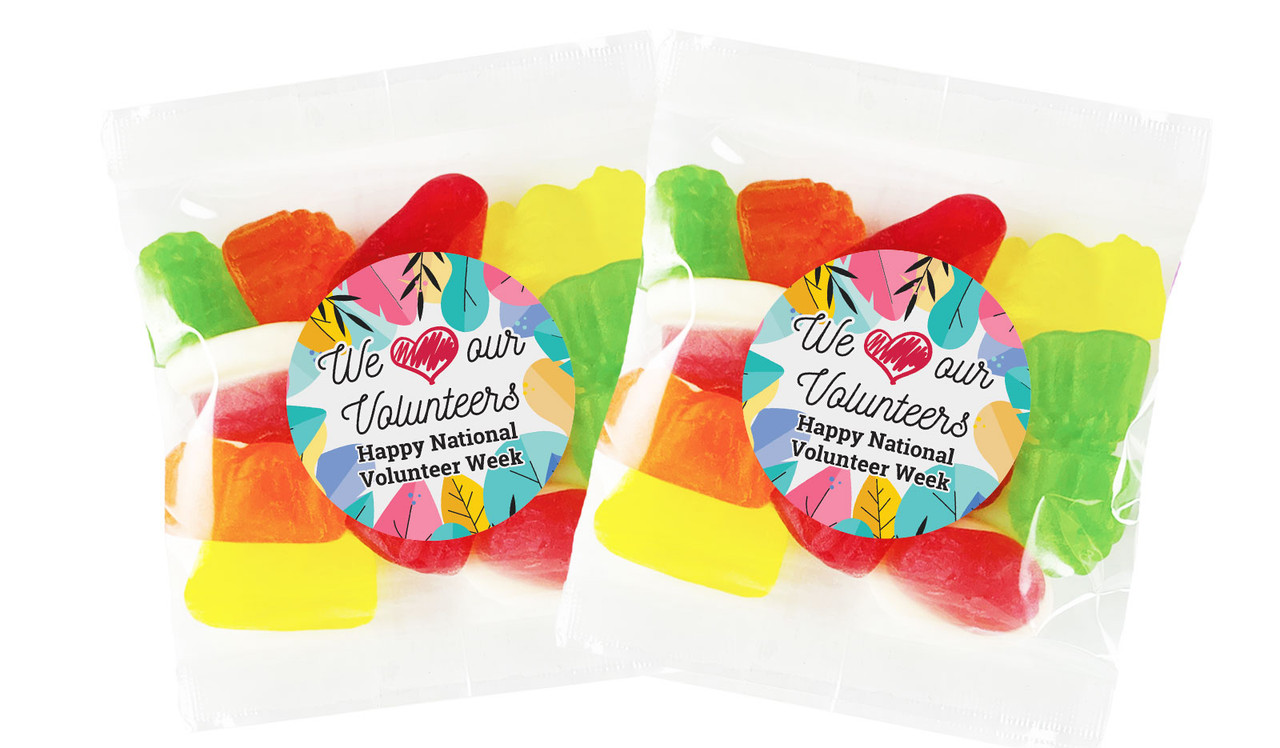 We Love Volunteer Week Personalised Lolly Bag