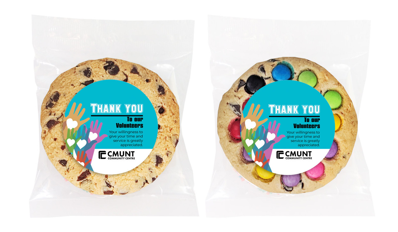 Hands Up National Volunteer Week Personalised Cookie