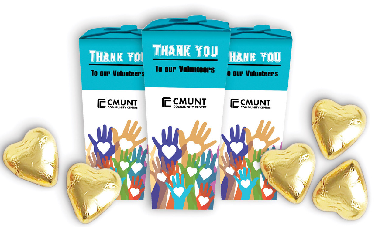 Hands Up National Volunteer Week Personalised Chocaboxes