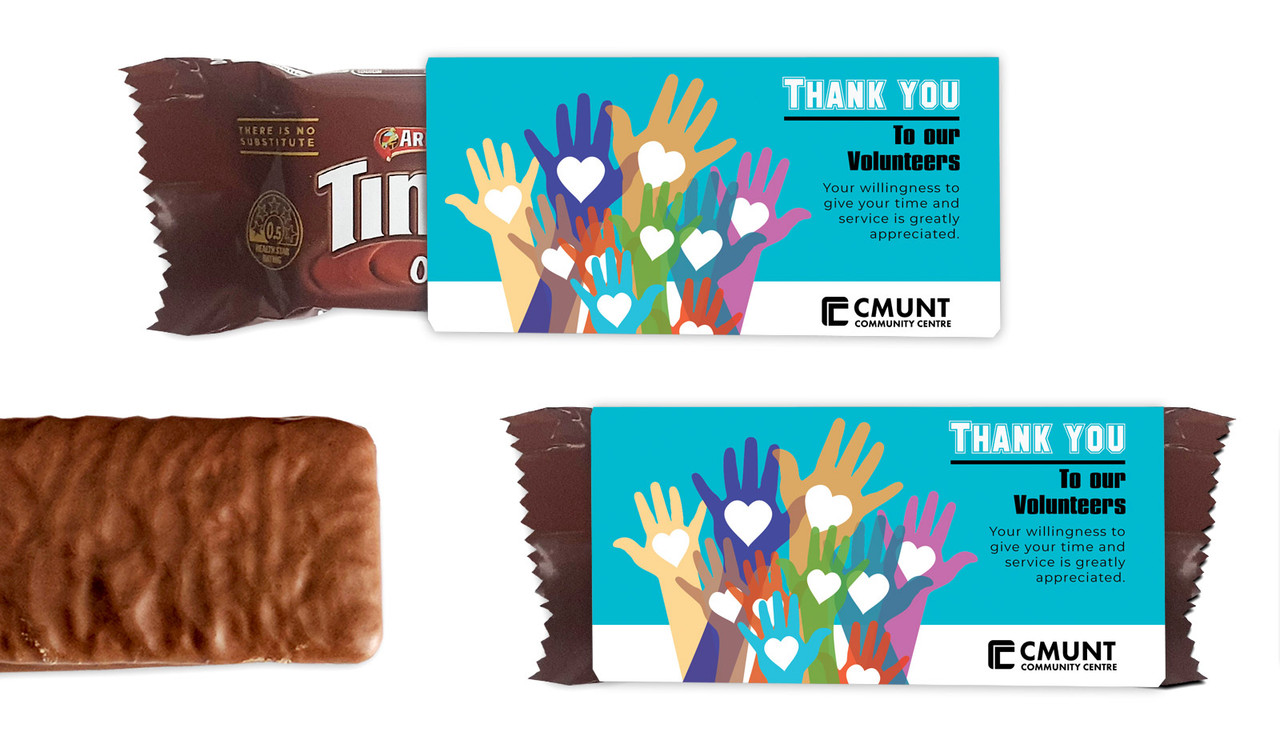 Hands Up Volunteer Week Individual TimTam TM (Box Of 150)