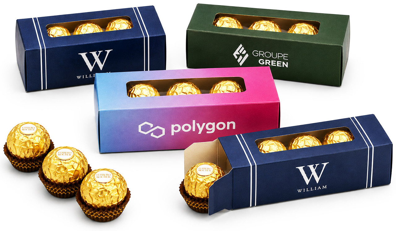 Ferrero Rocher gift boxes are available in your company colours