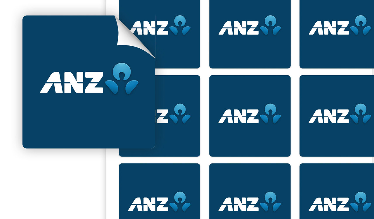 Sheet Of Personalised 50mm Square Labels (15 pack)