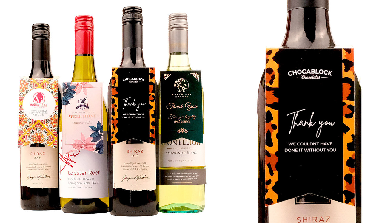 Personalised Wine Bottle Neck Tags (Set Of 6)