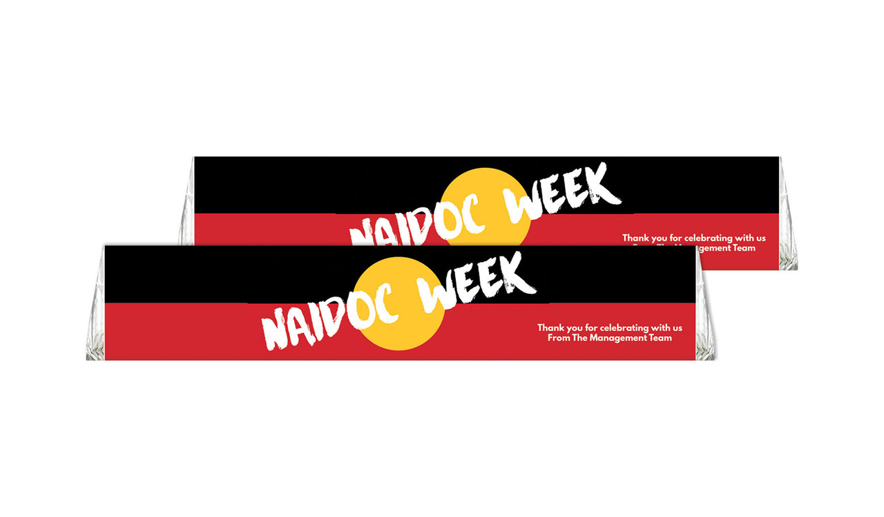 Aboriginal Flag NAIDOC Week Personalised Toblerone 50g