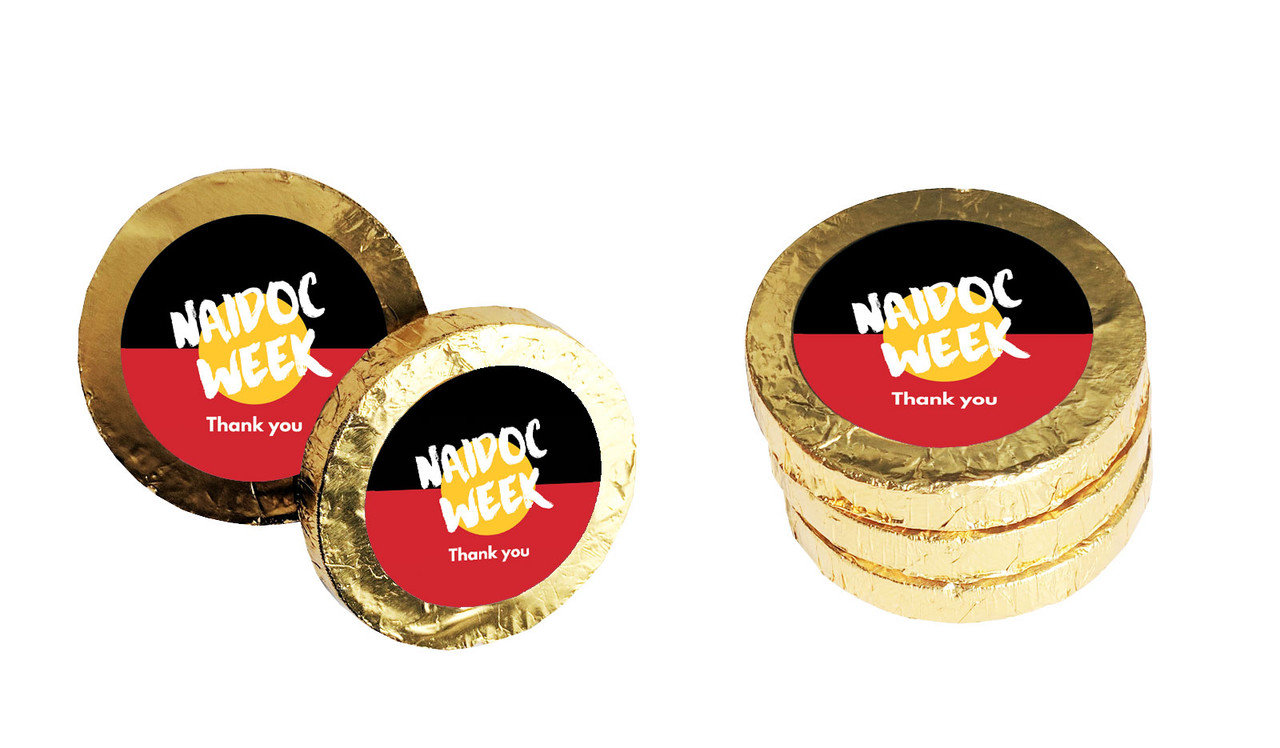 Aboriginal Flag NAIDOC Week Chocolate Coin