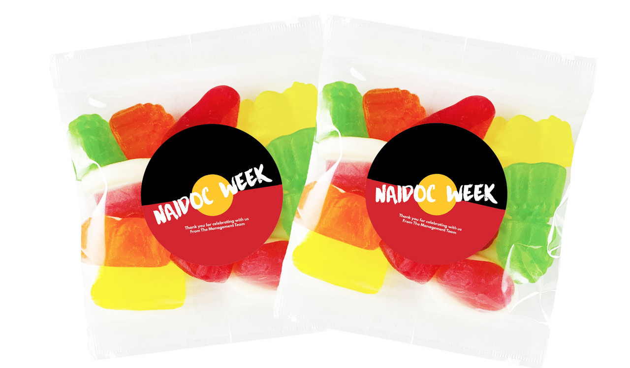 Aboriginal Flag National NAIDOC Week Personalised Lolly Bag