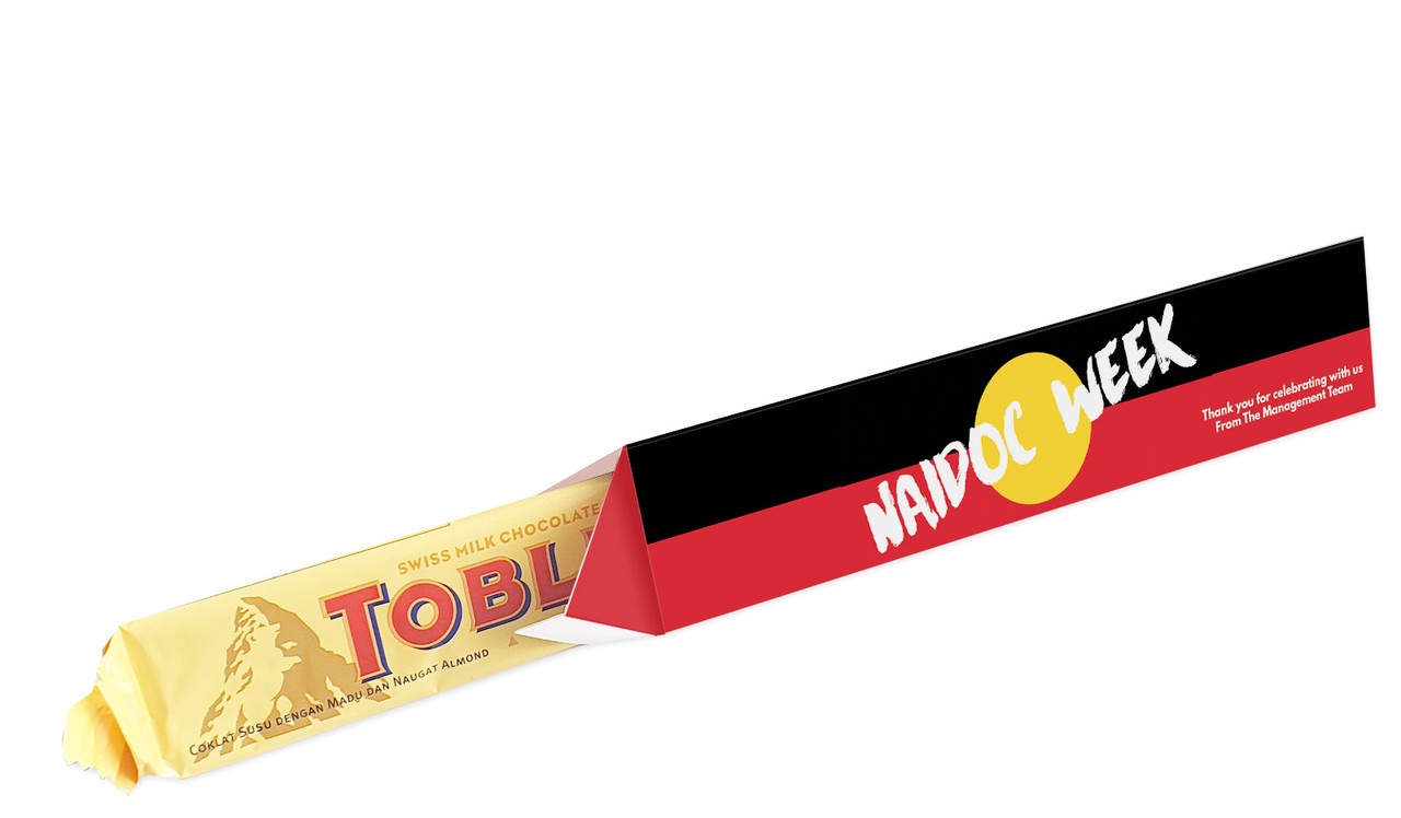 Aboriginal Flag NAIDOC Week Toblerone Bar In A Box