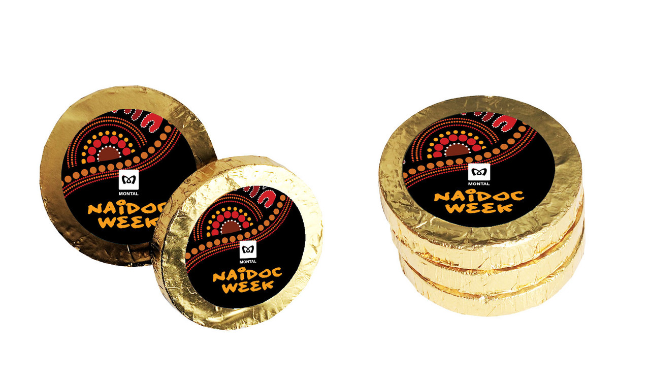 Earth Colours NAIDOC Week Chocolate Coin