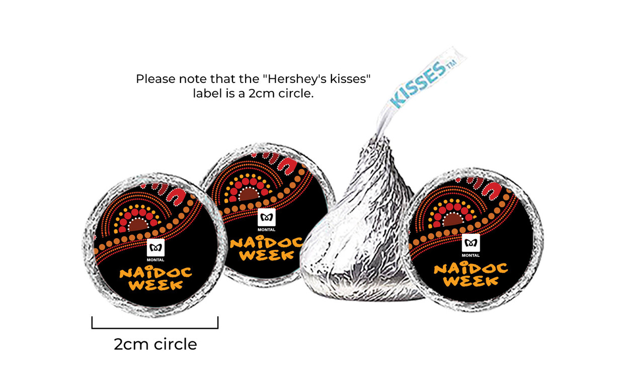 Earth Colours National NAIDOC Week Personalised Hersheys Kisses