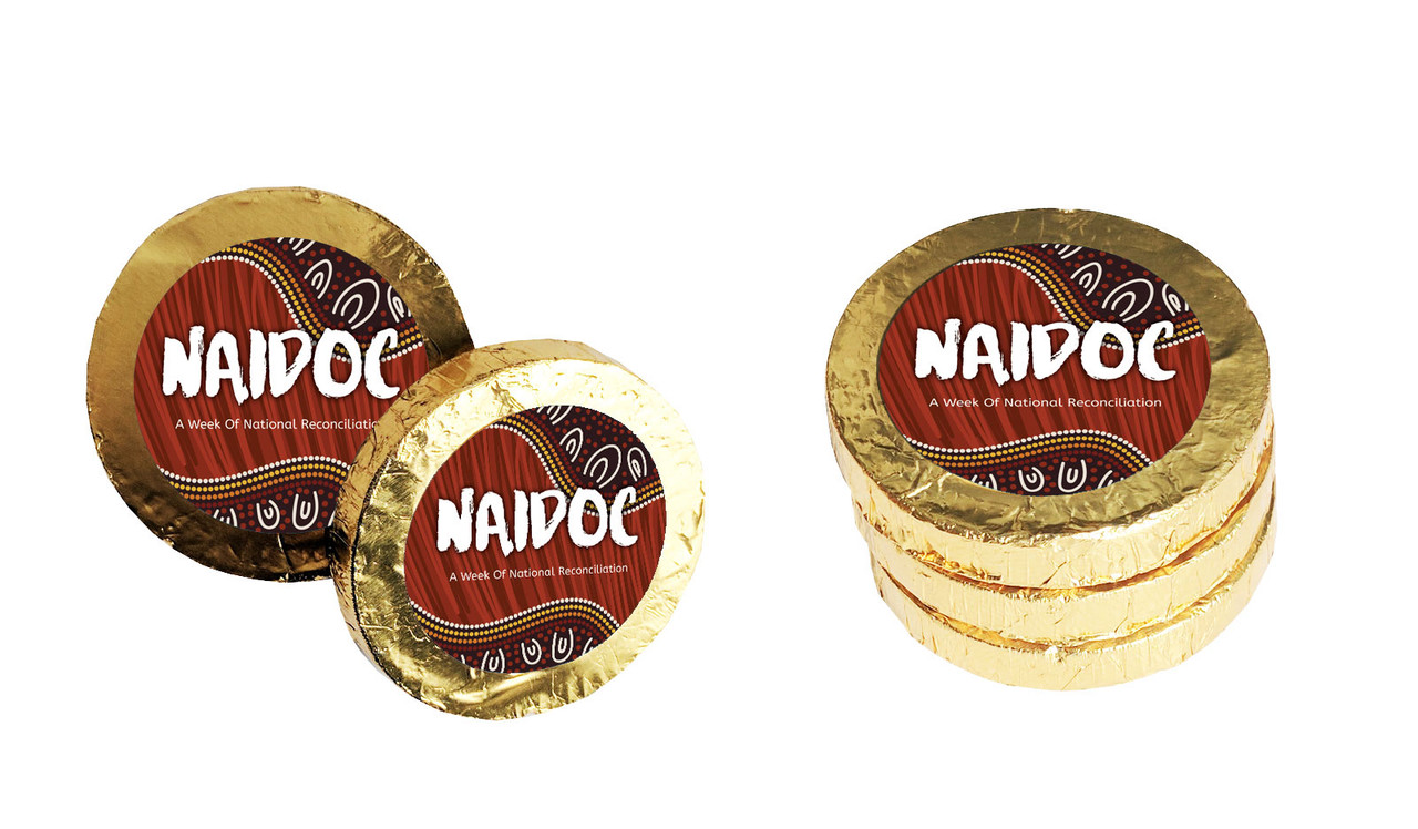 Flowing Indigenous NAIDOC Week Chocolate Coin