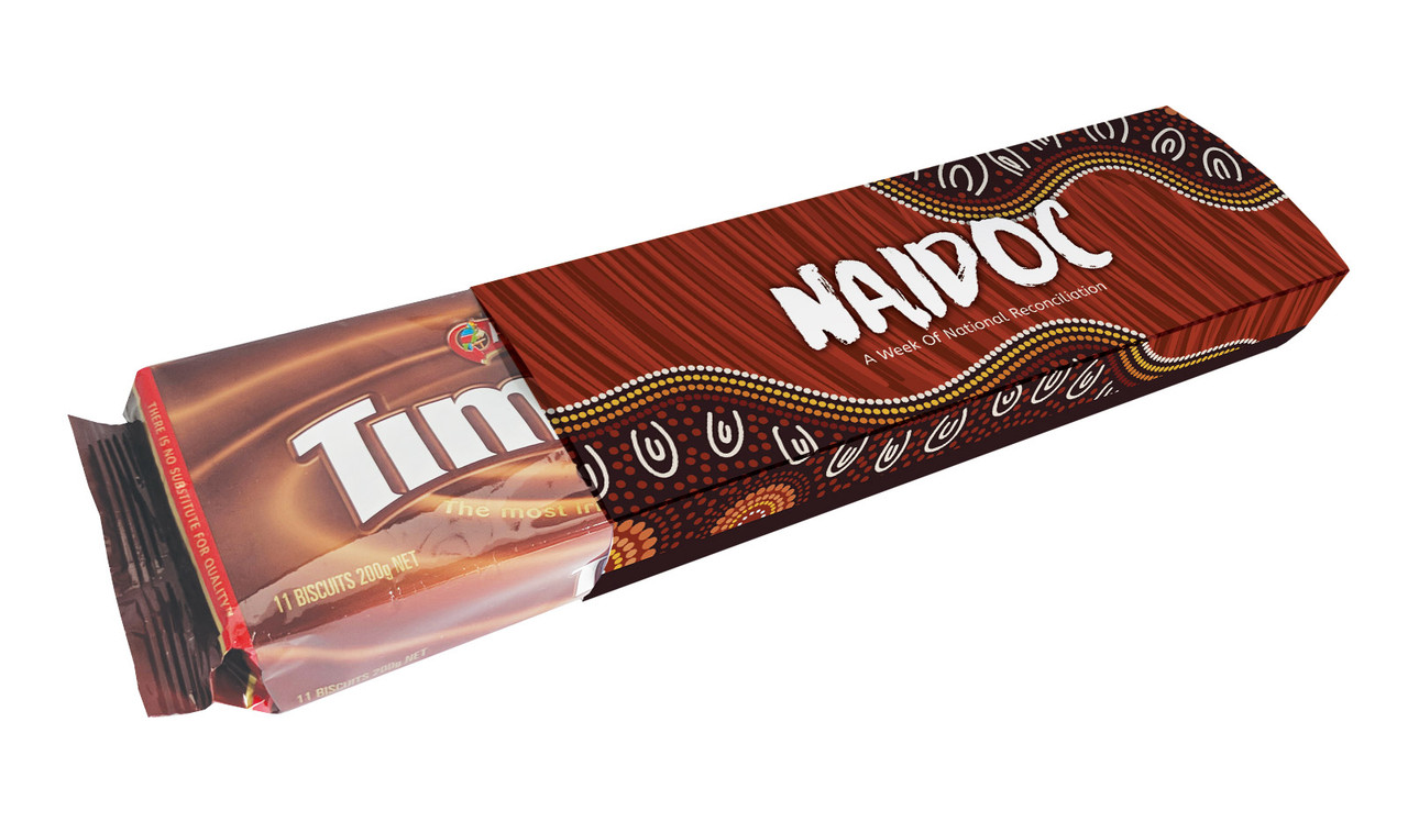 Flowing Indigenous NAIDOC Week Custom Tim Tam Pack