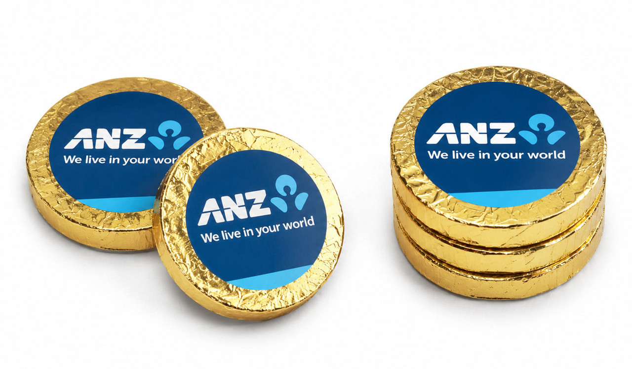 Branded Chocolate Gold Coins