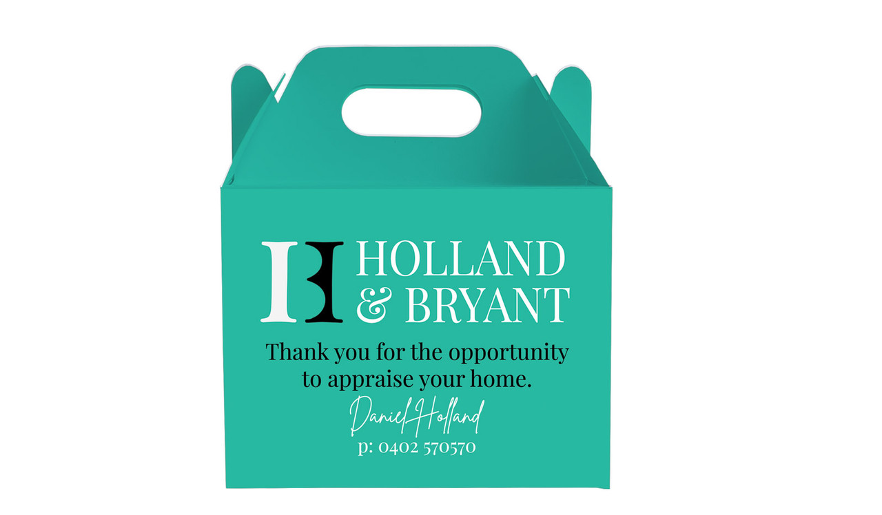 Real Estate Branded Gable Favour Boxes