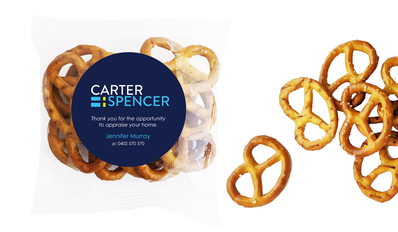 Branded Real Estate Pretzel Bags