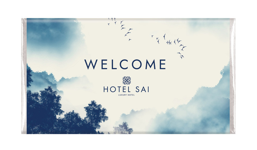 Asian-style Example of Branded Hotel Chocolate Bars