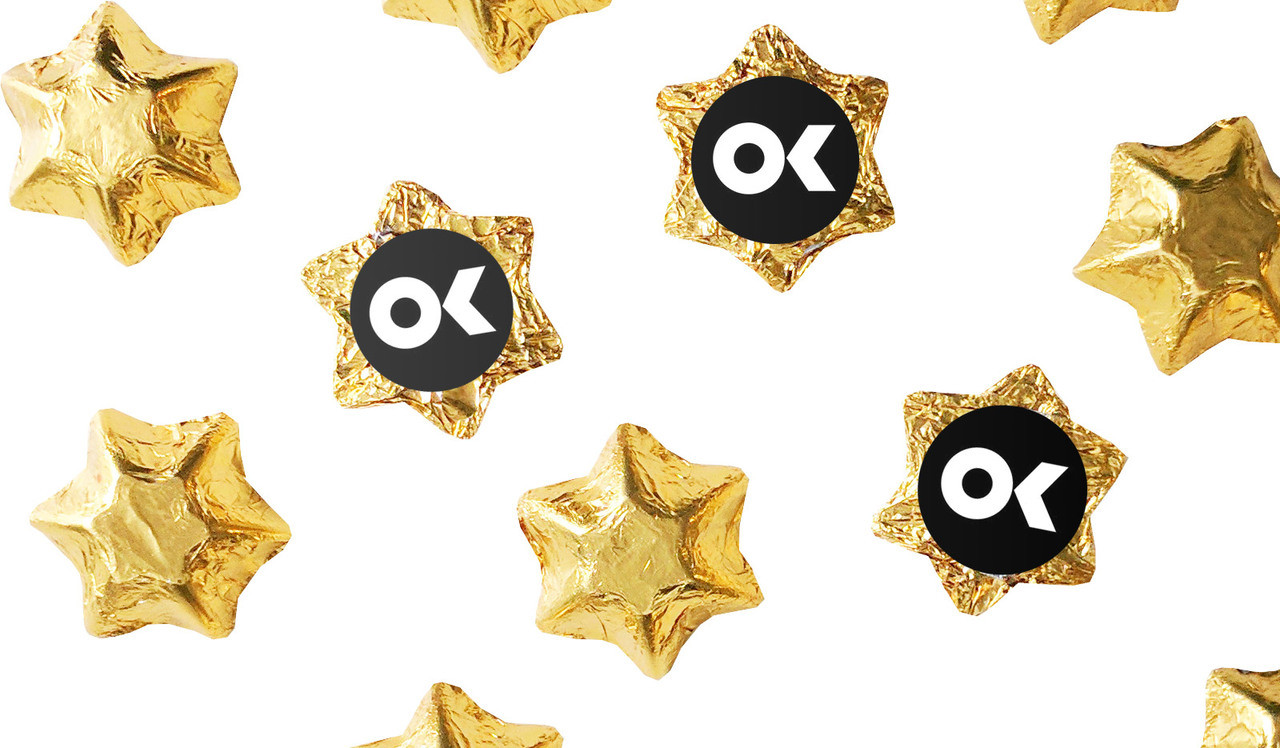 Personalised Chocolate Stars In Gold Or Silver Foil
