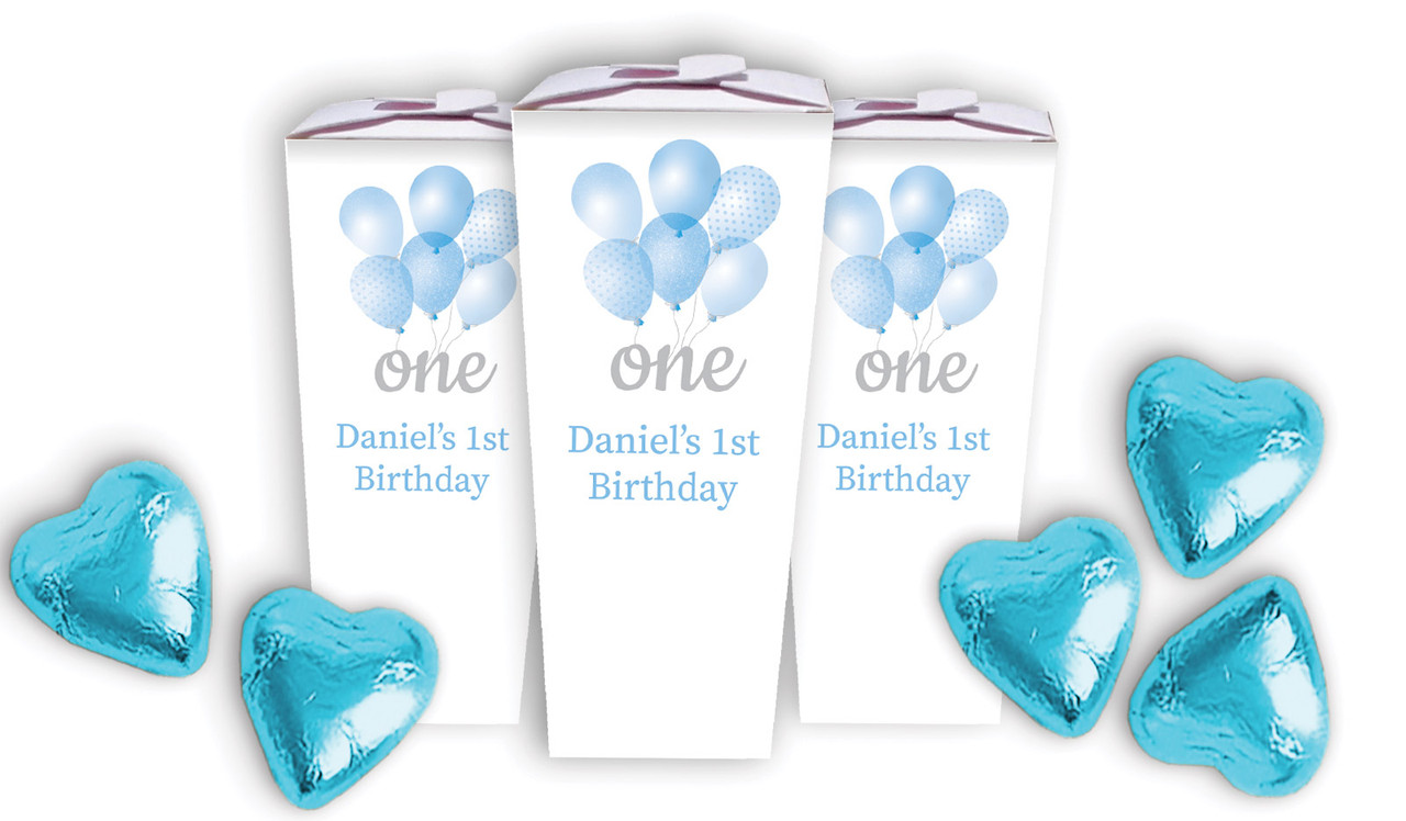 Balloon 1st Birthday Custom Chocabox