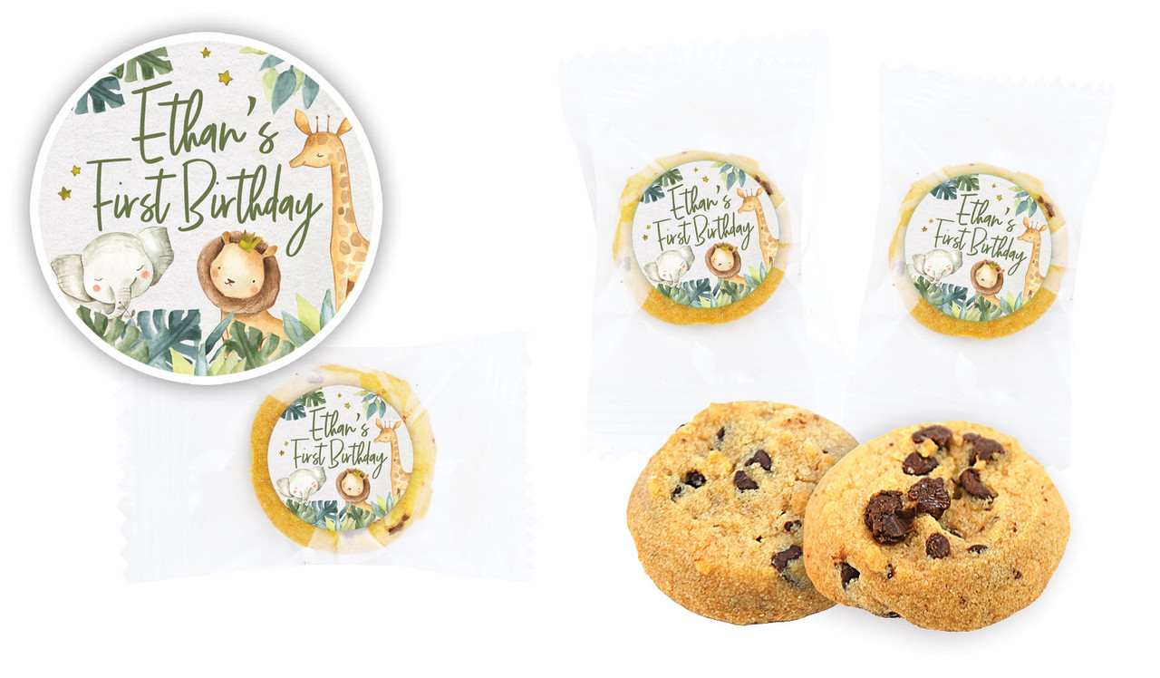 Animal Safari 1st Birthday Bite-Size Cookie 5g