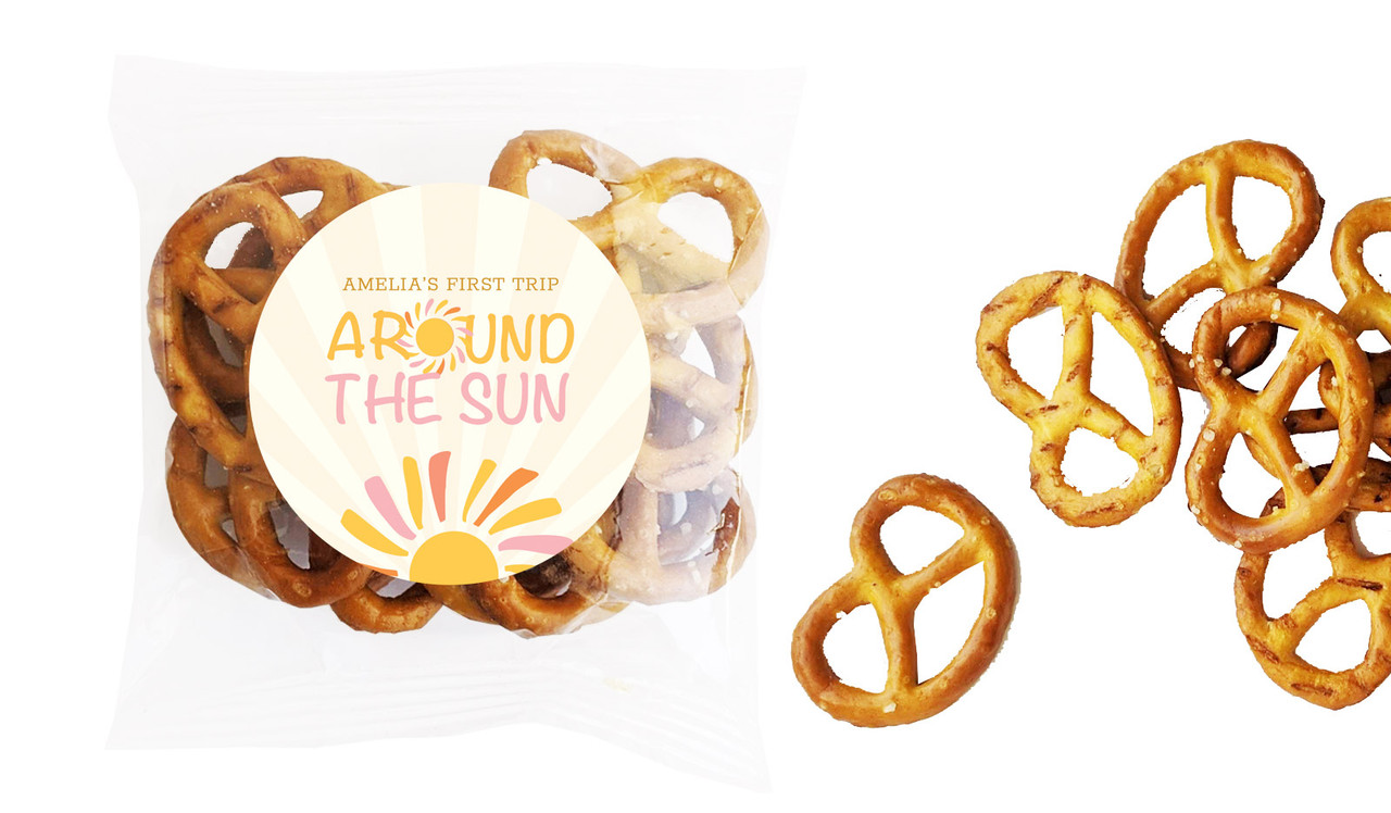 First Trip Around The Sun 1st Birthday Pretzel Bag