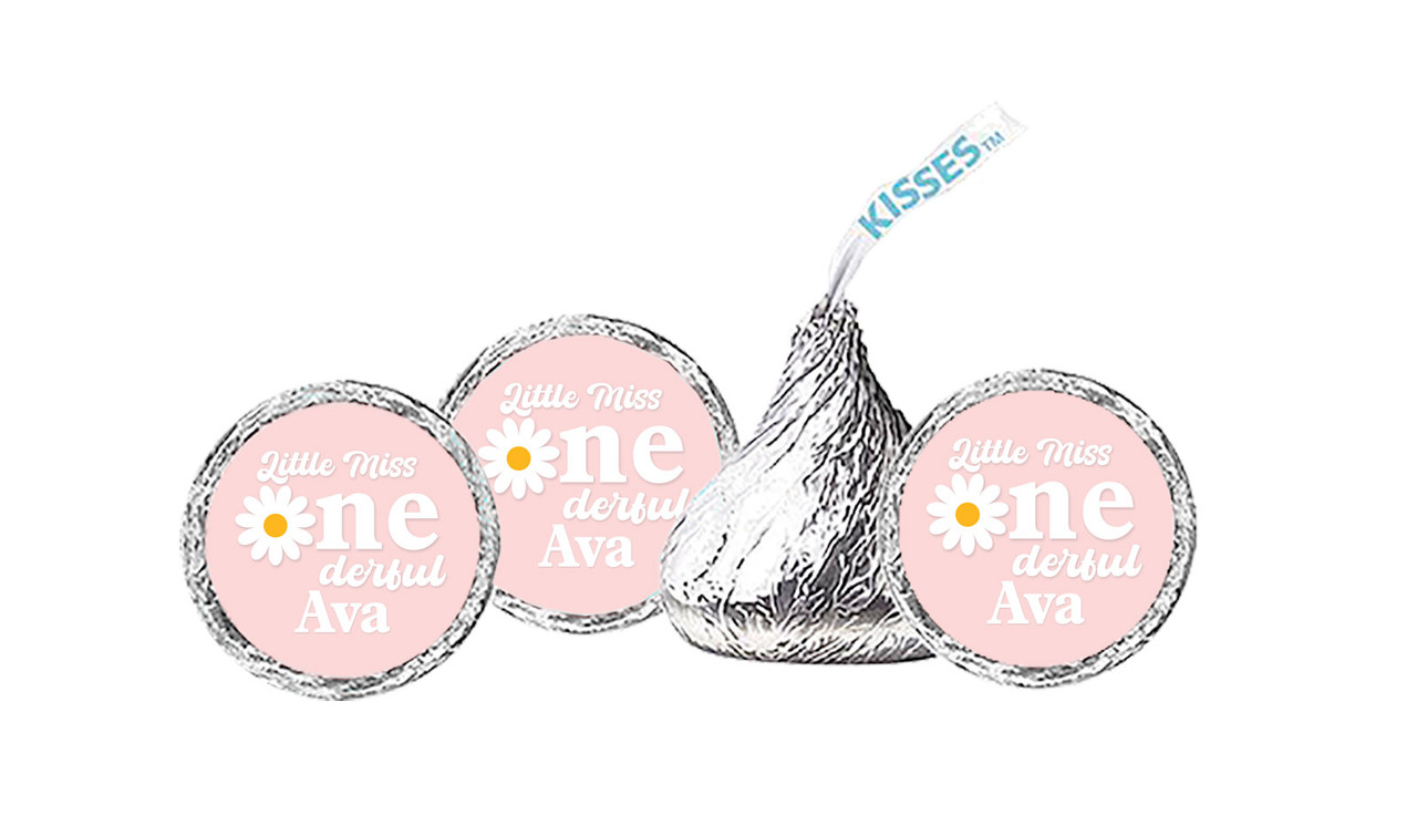 Little Miss Onederful Personalised 1st Birthday Hershey's Kisses