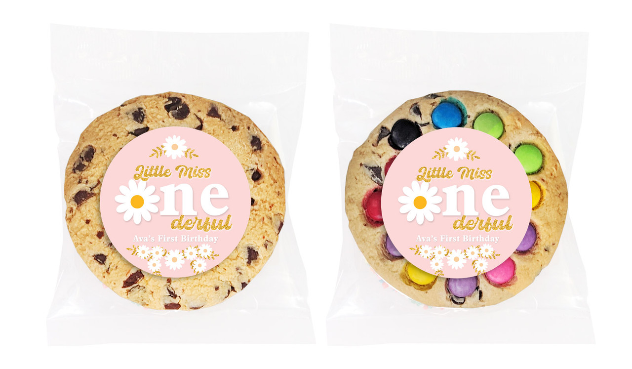 Little Miss Onederful Personalised 1st Birthday Cookie