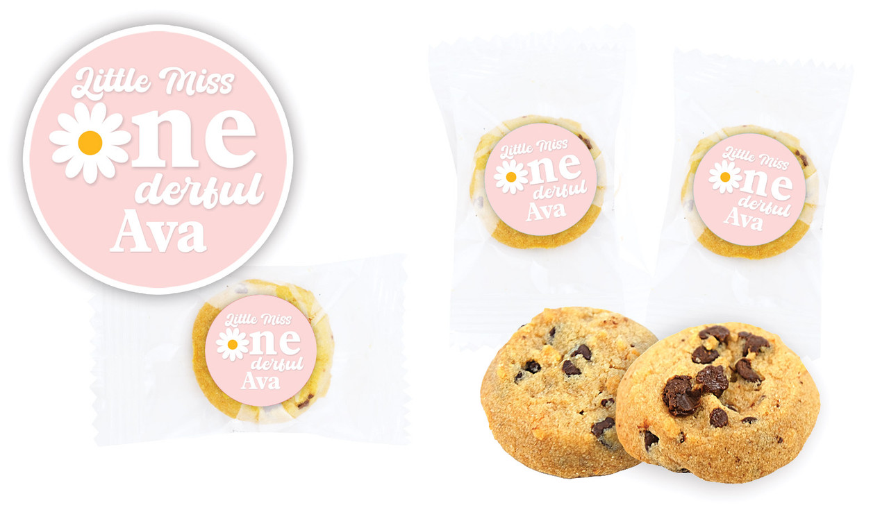 Little Miss Onederful Personalised 1st Birthday Bite-Size Cookie 5g