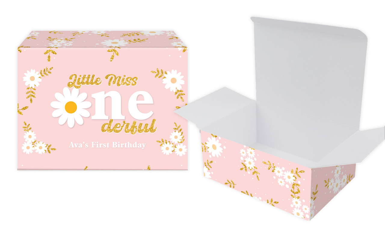 Little Miss Onederful Personalised 1st Birthday Tuck Box