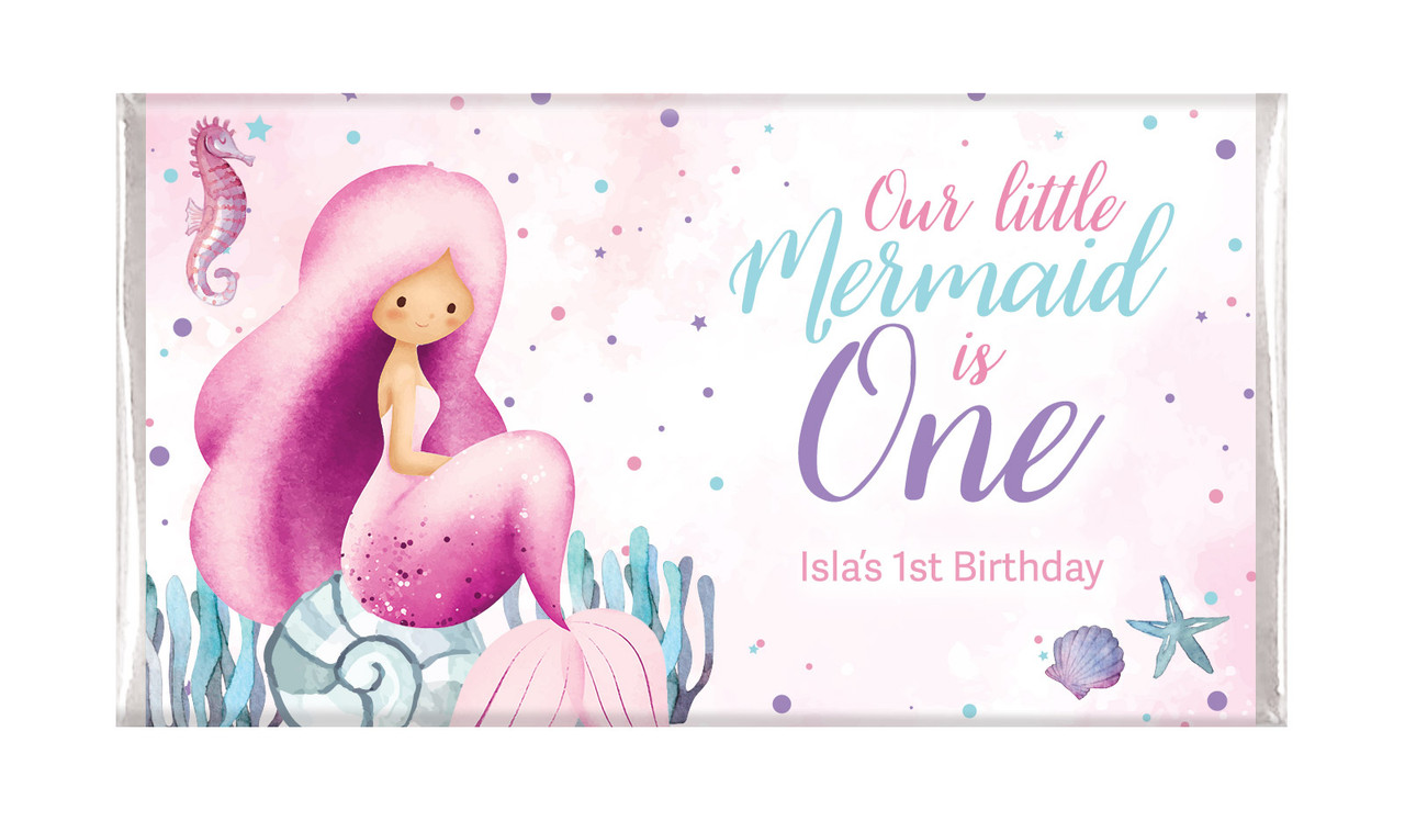 Oneder The Sea Personalised 1st Birthday Chocolate Bars