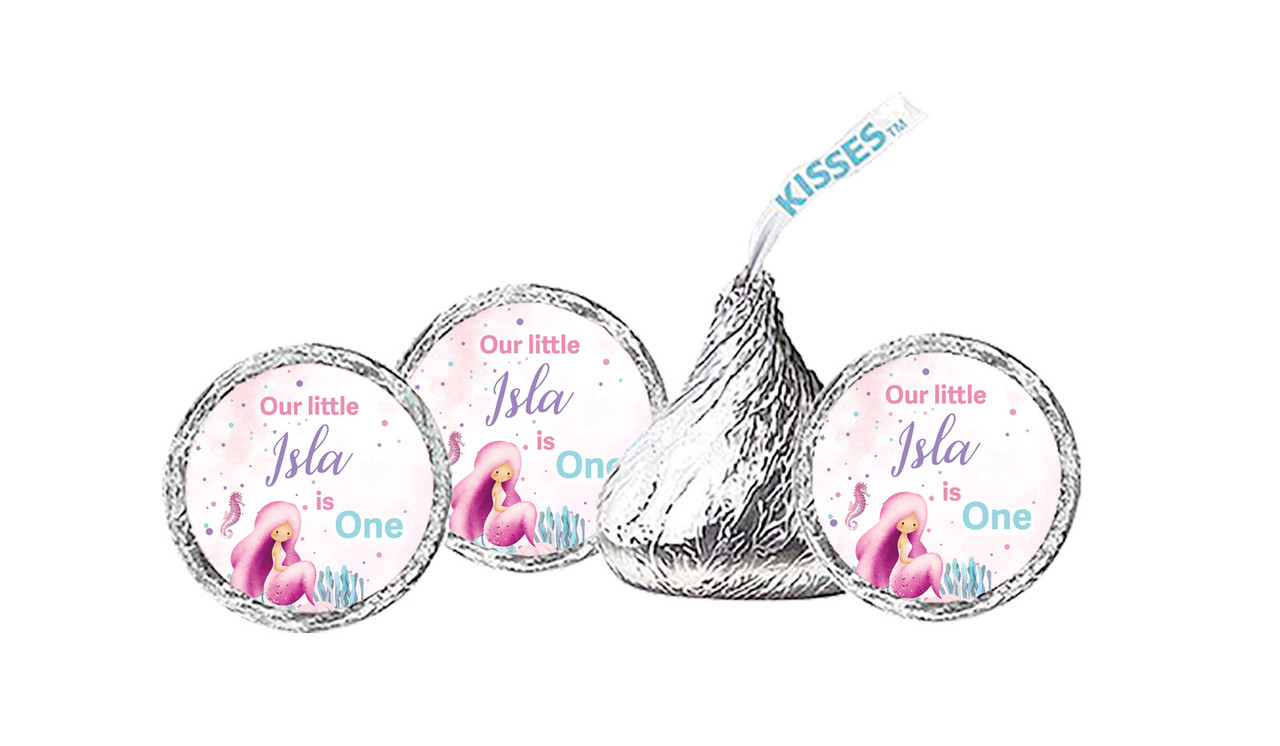 Oneder The Sea Personalised 1st Birthday Hershey's Kisses