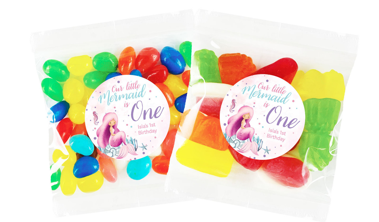 Oneder The Sea Personalised 1st Birthday Lolly Bag (Choice Of Fillings)