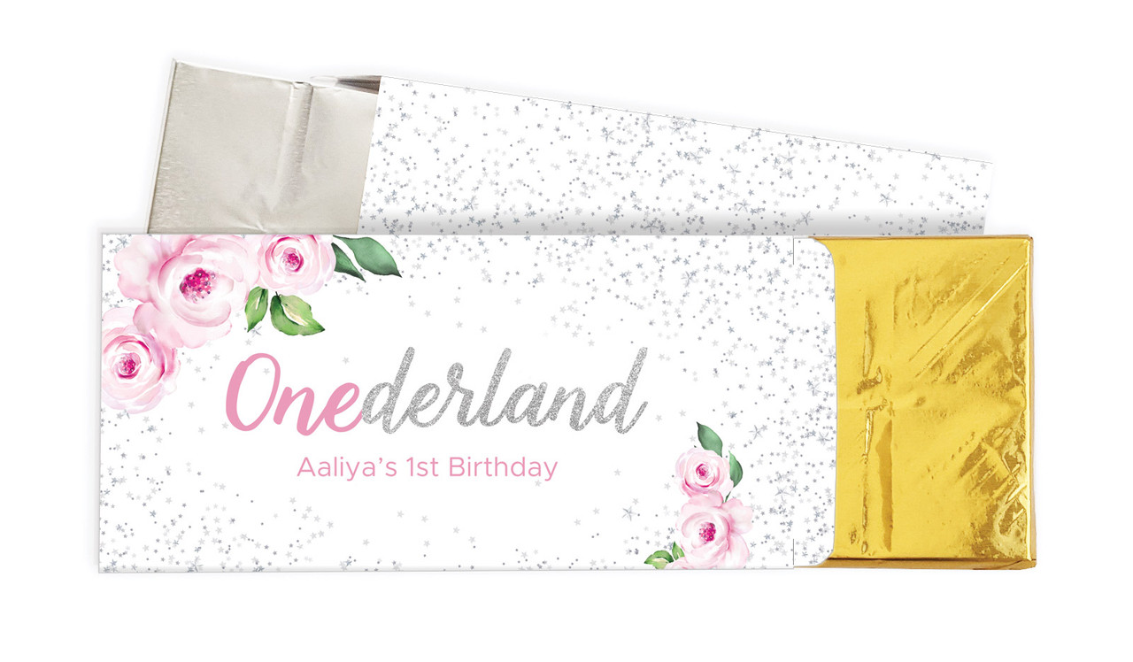Onederful Personalised 1st Birthday Chocolate Bar In A Box