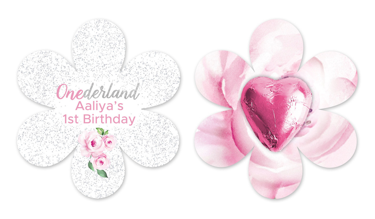 Onederful Personalised 1st Birthday Flower Shaped Card