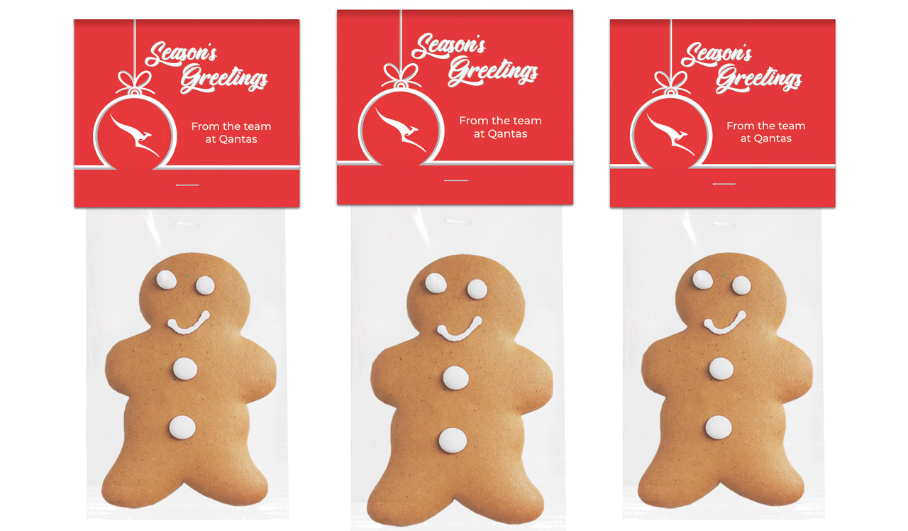 Bauble Outline Christmas Gingerbread Man With Custom Topper